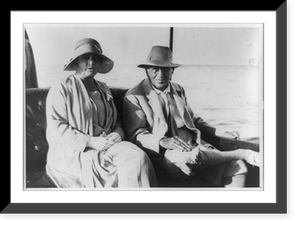 Noted publisher vacationing at Nassau, Historic Print