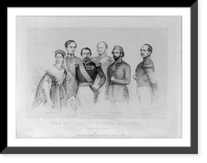 The belligerent powers of Europe, Antique Poster