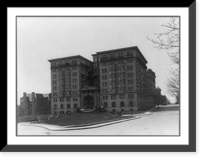 Highland Apts. and equestrian statue of Major General George B. McClellan, Ct. Ave. & Columbia Road, Washington, D.C, Antique Poster