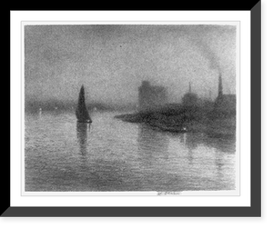 Afterglow, lower pool.T.R. Way, Historic Print