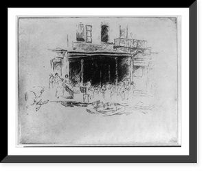 Historic Framed Print, The burnt shop,  17-7/8" x 21-7/8"