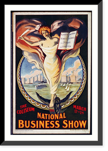 Historic Framed Print, National Business Show, 1906,  17-7/8" x 21-7/8"