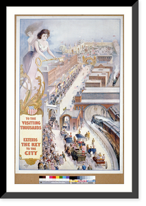 To the Visiting Thousands ___ Extends the Key to the City Classic, Antique Poster