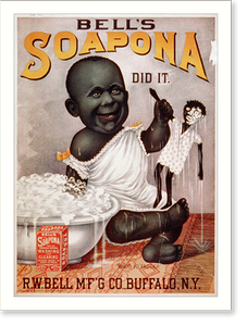 Antique Photo Print - Bell's Soapona did it. Who's yo' fadder.Van (1)