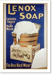 Black & White Photo - Lenox Soap - Antique Wall Decor Print