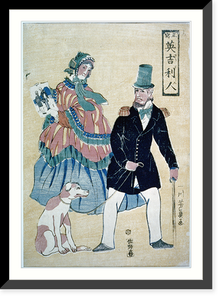 An English couple with a dog. Between 1850-70 - 2, Historic Reproduction