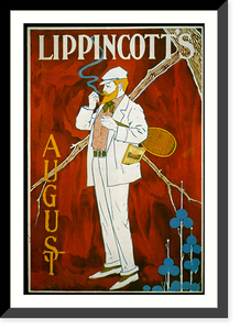Lippincott's for August, Vintage Poster