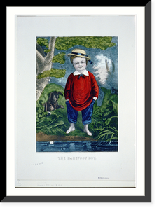 Historic Framed Print, The barefoot boy,  17-7/8" x 21-7/8"