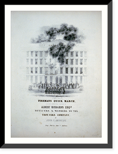 Vintage Americana Print - Fireman's quick march - Vintage Home Decor Print