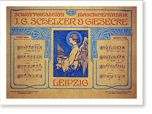 Historic Photo Print - Advertisement in German for printers J.G