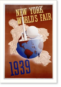 Vintage Photo Print - New York City - New York World's Fair, 1939