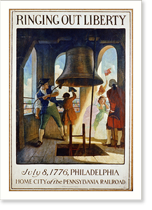 Historic Railroad - Philadelphia - Ringing out liberty, July 8, 1776