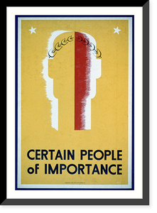 Historic Framed Print, Certain people of importance,  17-7/8" x 21-7/8"