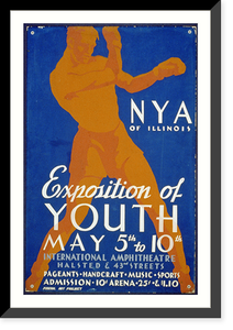 Vintage Americana Print - World's Fairs - N.Y.A. of Illinois
