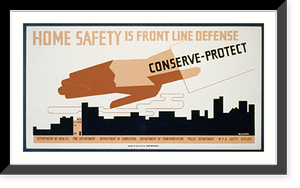 Black & White Photo - Home safety is front line defense Conserve
