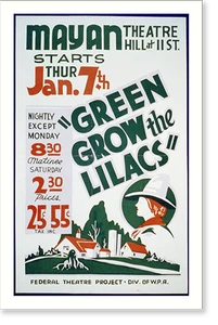 Vintage Photo Print - Green grow the lilacs - Framed Wall Art Gift Idea