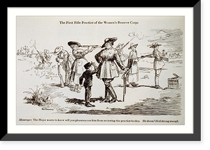 The first rifle practice of the Women's Reserve Corps Classic, Historic Reproduction