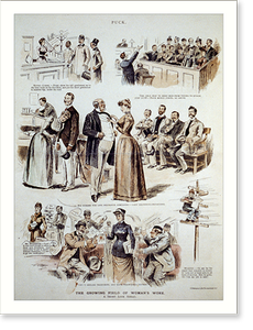 Antique Photo Print - The growing field of woman's work