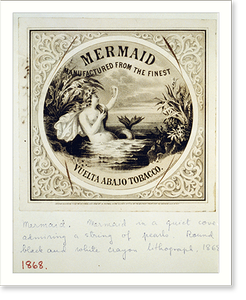 Antique Photo Print - Mermaid, manufactured from the finest Vuelta
