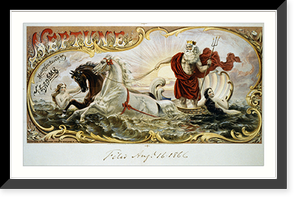 Neptune, Manufactured by J.L. Adams, Antique Wall Art