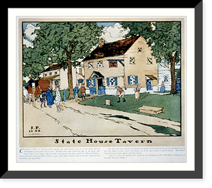 Historic Framed Print, [Pre-Revolutionary taverns and inns in Philadelphia] - 2,  17-7/8" x 21-7/8"