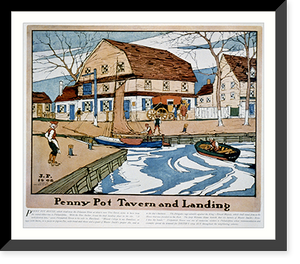 Historic Framed Print, [Pre-Revolutionary taverns and inns in Philadelphia] - 3,  17-7/8" x 21-7/8"