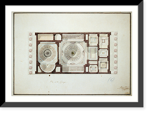 Bank building (2nd Bank of the United States"), Philadelphia, Pennsylvania. Reflected ceiling plan" - 2, Antique Wall Art