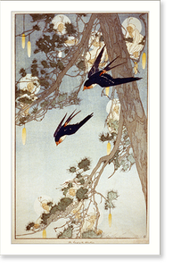 Vintage Americana Print - The land of the bluebird.Bertha Lum