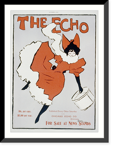 Historic Framed Print, The Echo.A. Borie,  17-7/8" x 21-7/8"