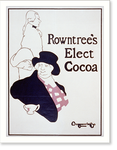 Vintage Americana Print - Rowntree's elect cocoa.Beggarstaffs