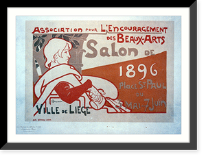 Salon de 1896, Place St. Paul du 3 mai au 7 juin, ville de Liege Classic, Historic Reproduction