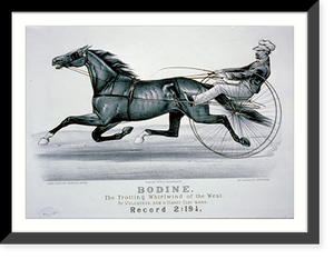 Historic Framed Print, Bodine: The trotting whirlwind of the West - 2,  17-7/8" x 21-7/8"
