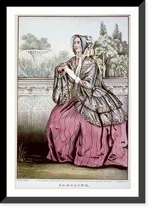 Historic Framed Print, Caroline - 2,  17-7/8" x 21-7/8"