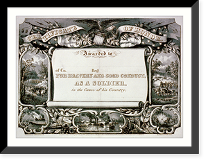 Antique Military - Certificate of honor: Awarded to - of Co. - Regt
