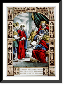 Christ before Pilate.Jesus Condenado por Pilatos.Jesus Condamn&eacute; par Pilate, Vintage Wall Art