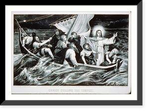 Antique Photo Print - Christ stilling the tempest - Historic Wall Art Gift