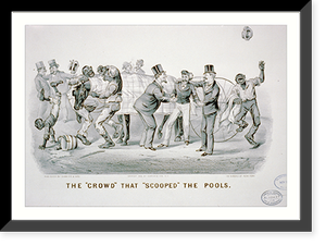 The Crowd" that "Scooped" the pools", Vintage Print