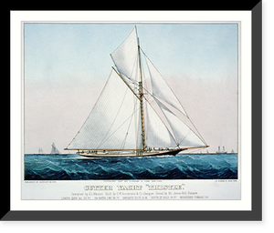 Cutter Yacht Thistle": Designed by G.L. Watson. Built by D.W. Henderson & Co. Glasgow. Owned by Mr. James Bell, Glasgow", Antique Wall Art