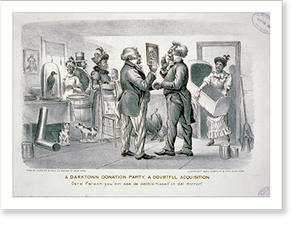 Historic Photo Print - A darktown donation party