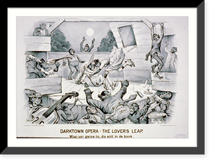 Darktown opera-the lovers leap: Whar yer gwine to, dis ain't in de book, Vintage Wall Art
