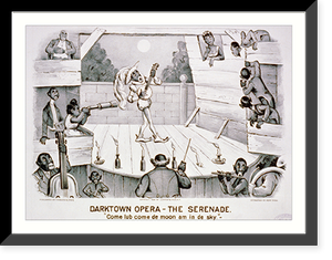 Darktown opera-the serenade: Come lub come de moon am in de sky"", Historic Print
