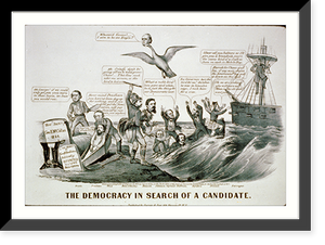 Historic Framed Print, The Democracy in search of a candidate - 2,  17-7/8" x 21-7/8"