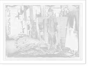 Dead children, covered, from Cleveland School fire, Historic Reproduction