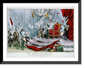 The French revolution: scene in the throne-room of the Tuileries, Feby. 24th, 1848, Antique Print