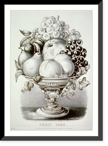 Fruit vase - 2, Vintage Print