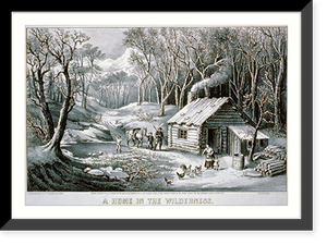 Historic Framed Print, Home in the wilderness - 2,  17-7/8" x 21-7/8"