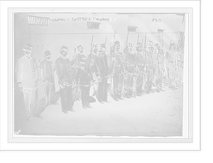 Castro's bodyguard soldiers lined up, Caracas, Venezeula - 2, Vintage Wall Art