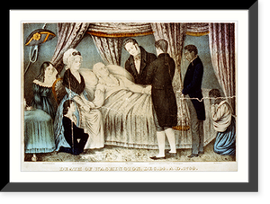 Death of Washington, Dec. 14. A.D. 1799 Classic, Historic Reproduction