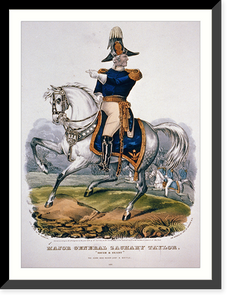 Historic Framed Print, Major General Zachary Taylor: rough & ready"",  17-7/8" x 21-7/8"