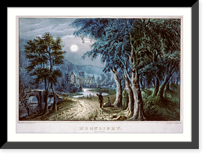Historic Framed Print, Moonlight: the ruins,  17-7/8" x 21-7/8"